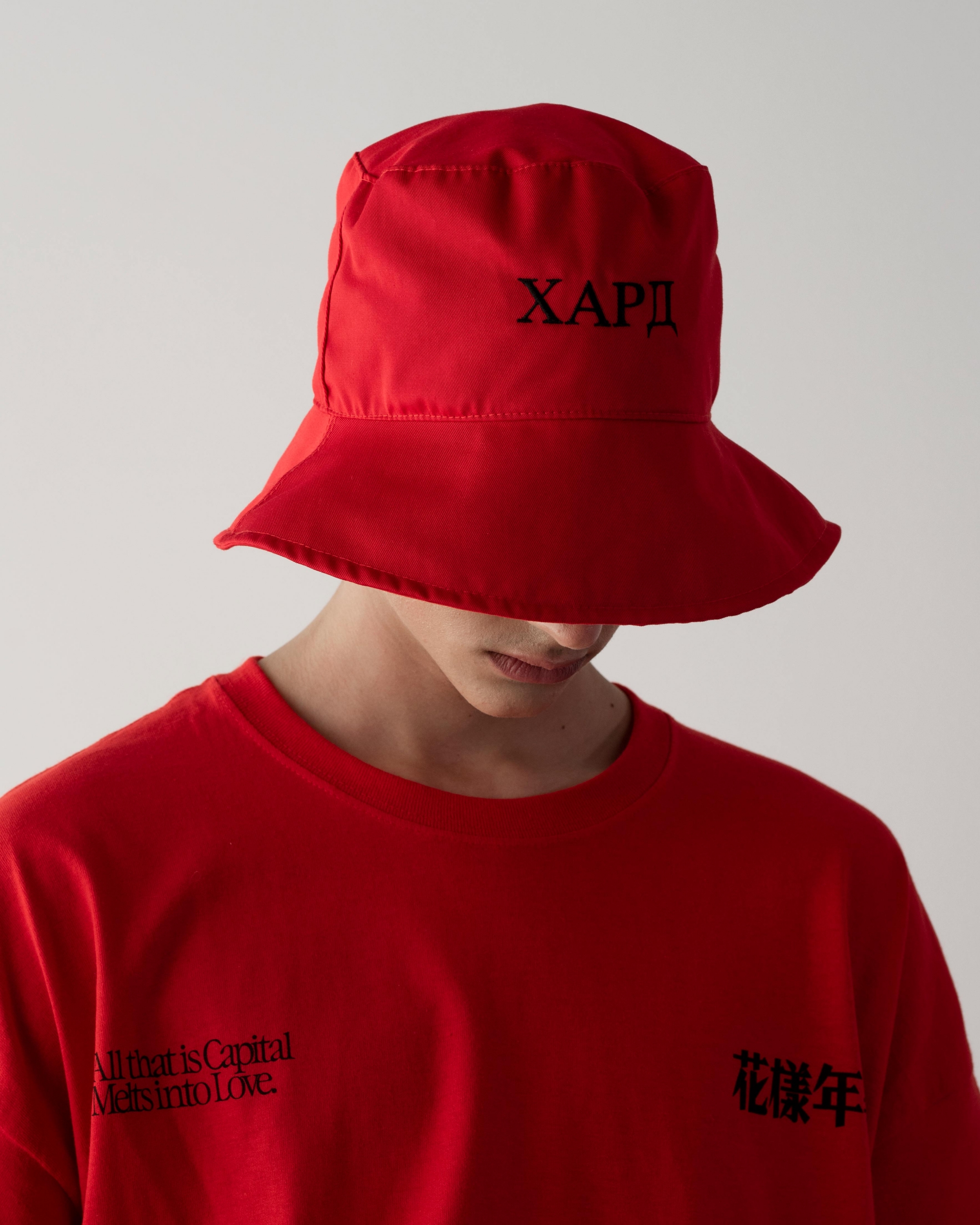 Red Bucket Hat