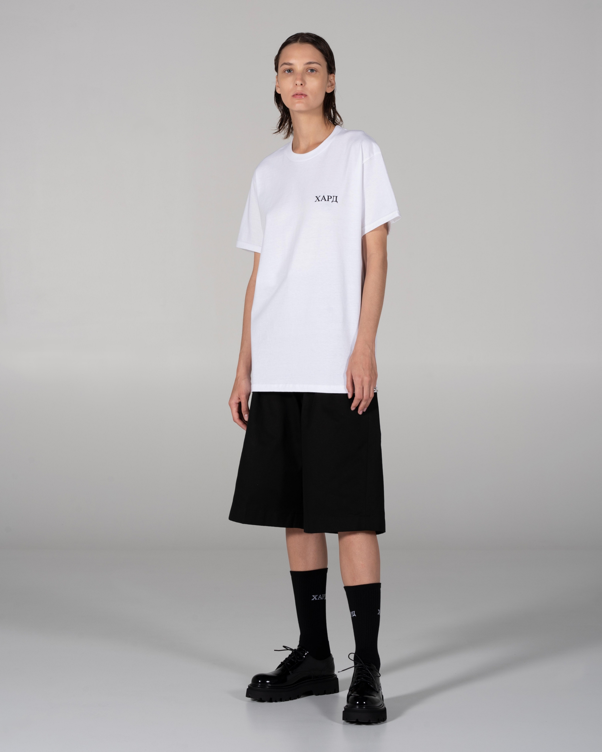 HardClo Classic T-Shirt , White Mini Logo