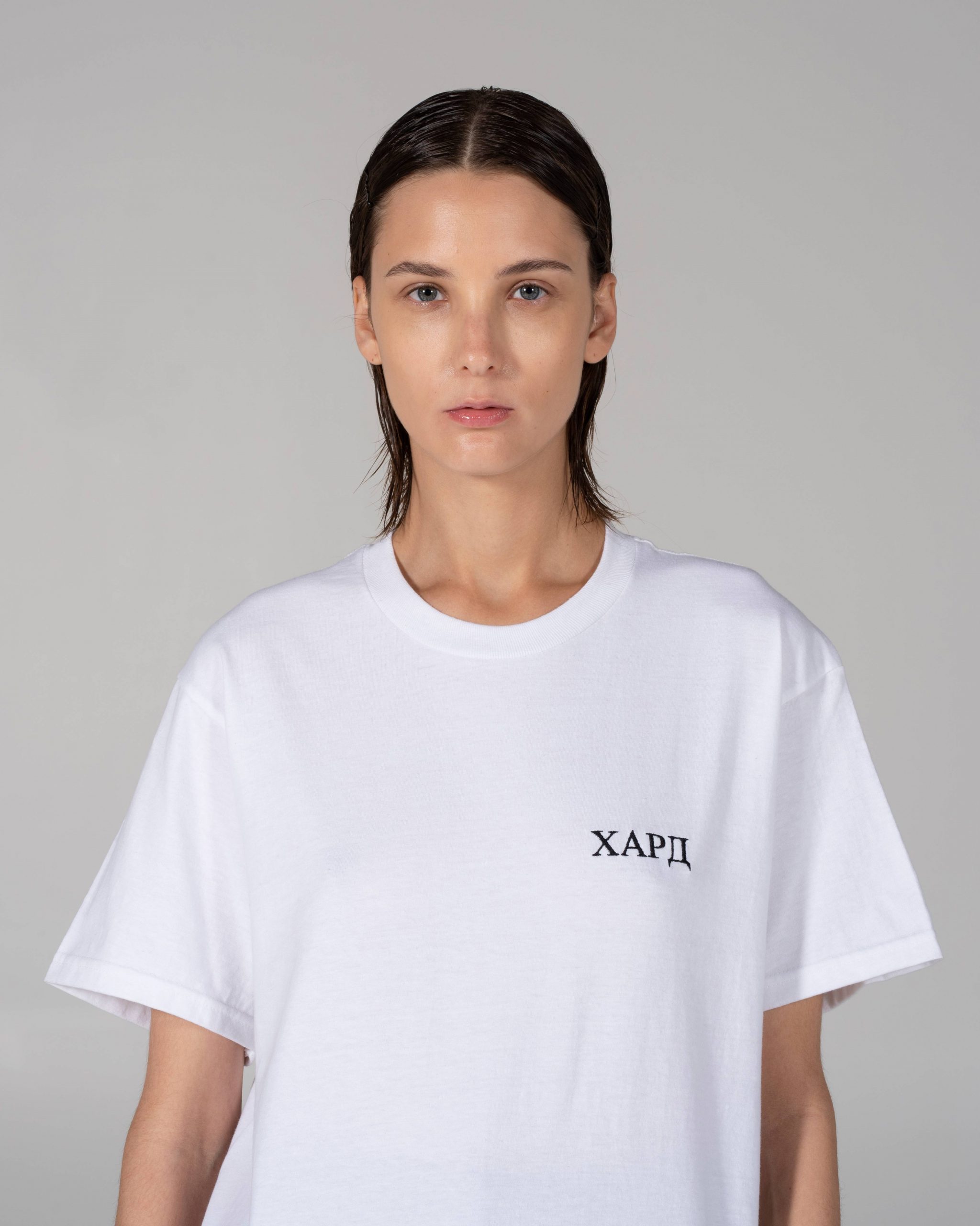 HardClo Classic T-Shirt , White Mini Logo