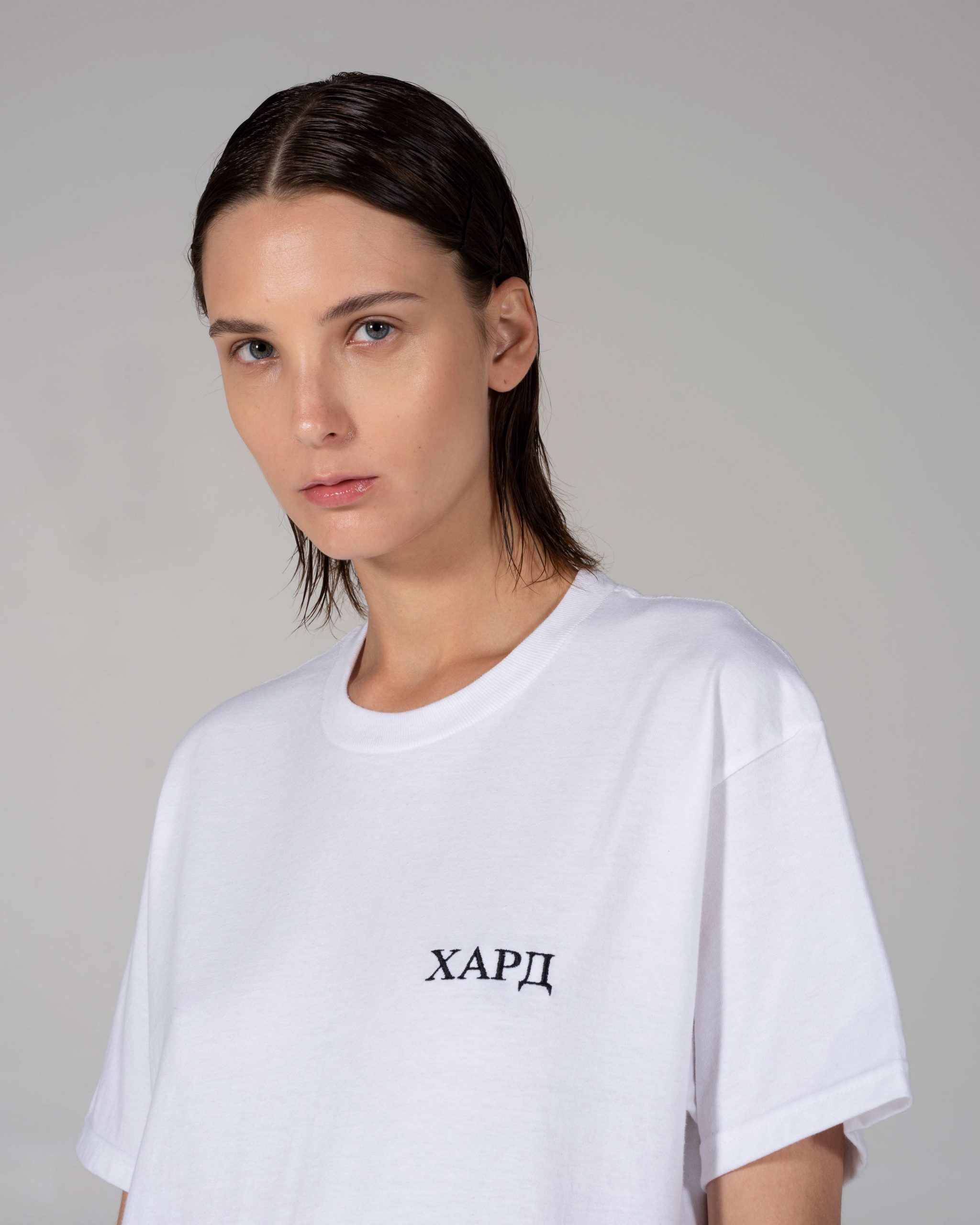 HardClo Classic T-Shirt , White Mini Logo