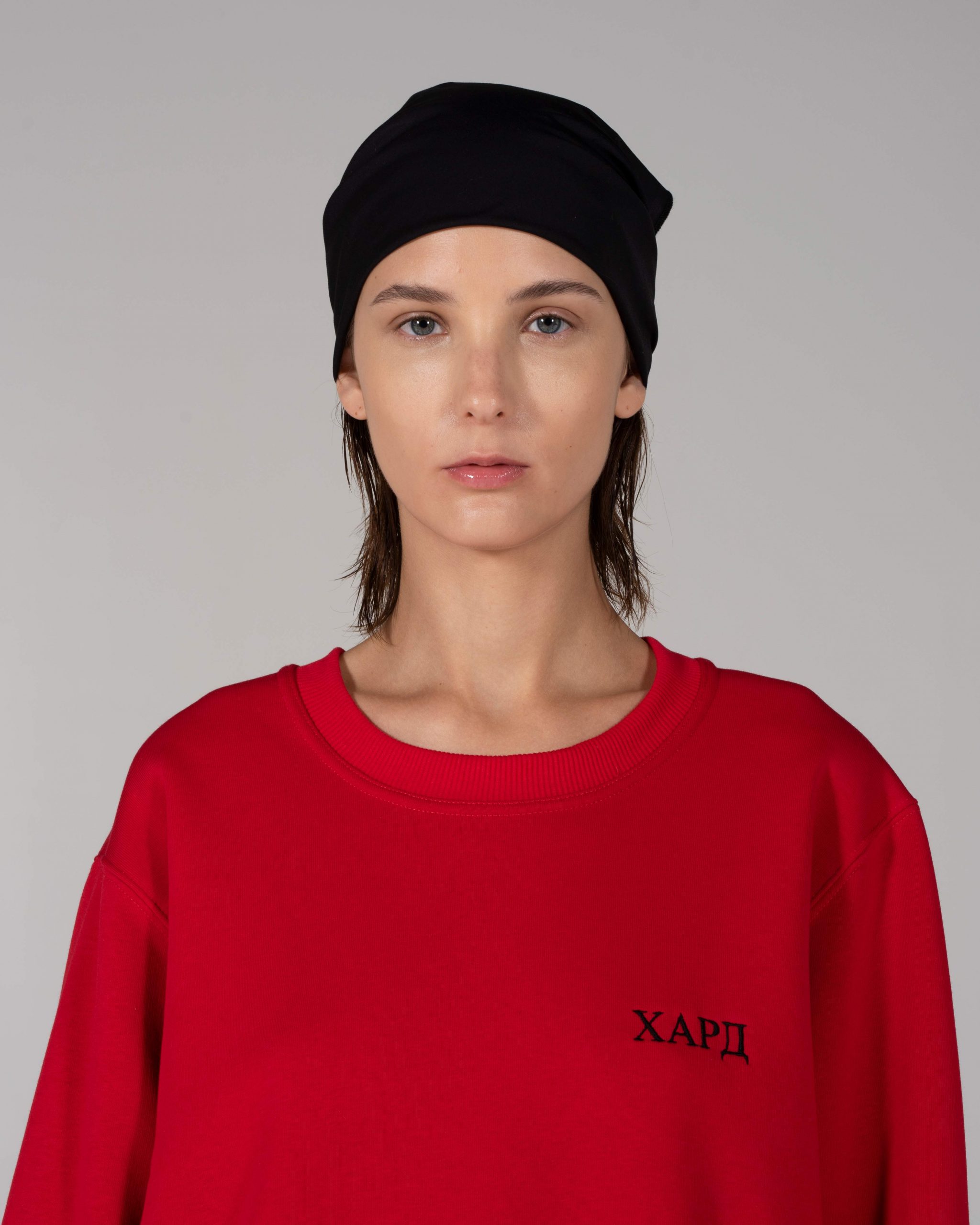 Red Sweatshirt With Mini Logo