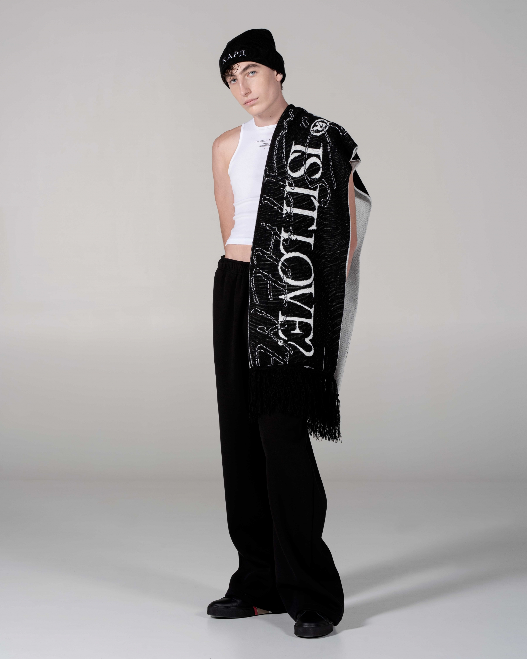 Jacquard Logo Scarf
