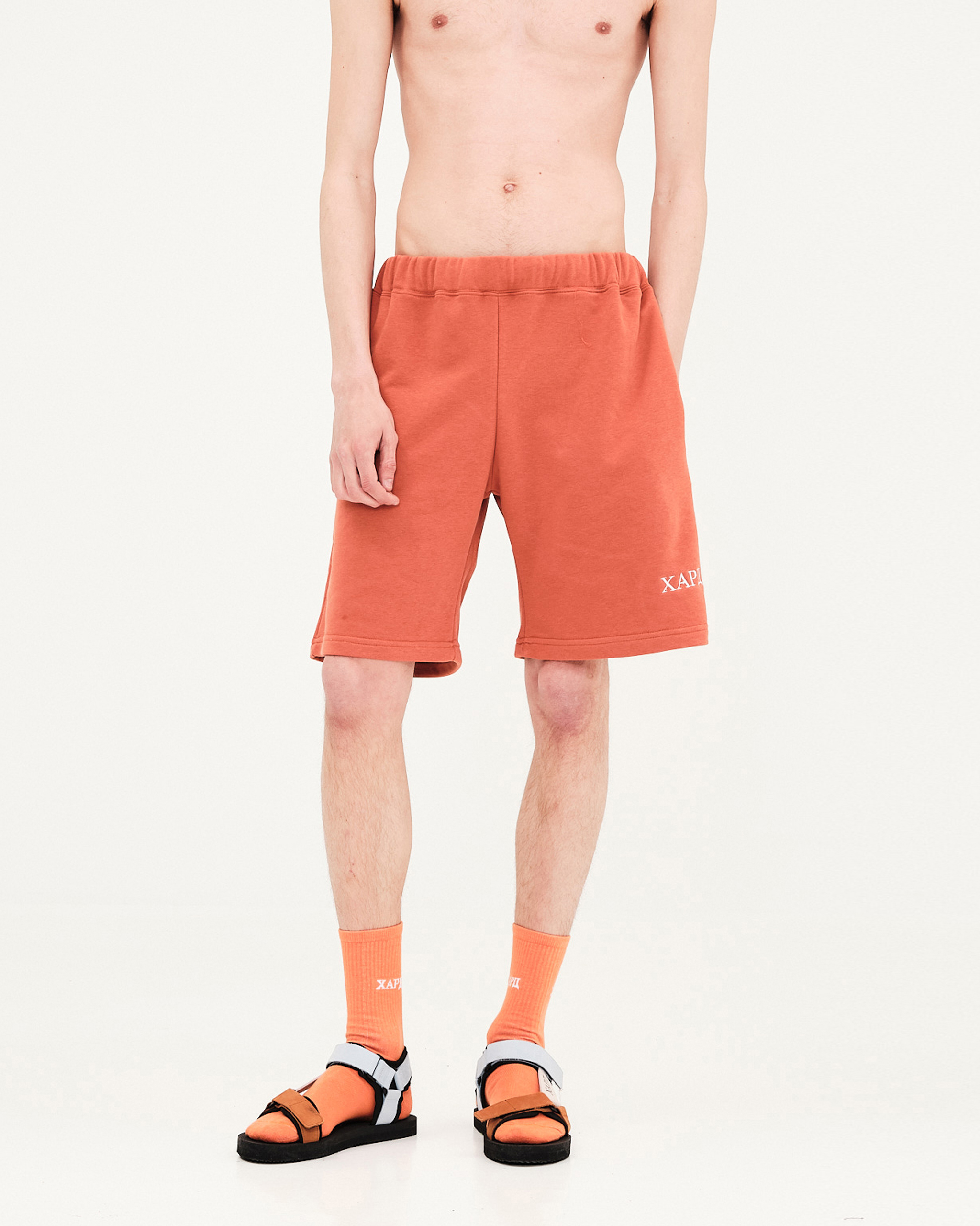 Sweatshirt Shorts , Burned Orange