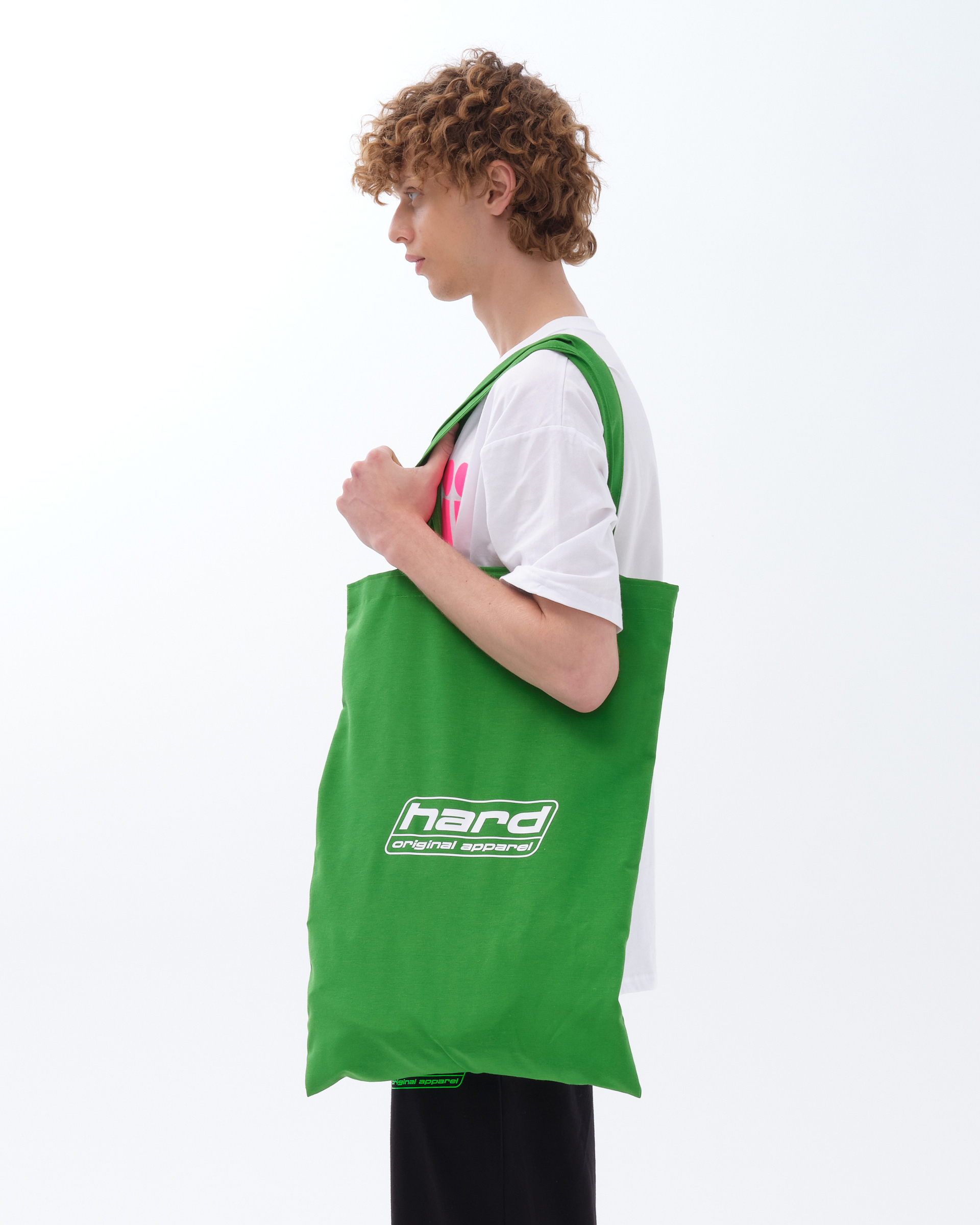 Flat Shopper Bag , Green
