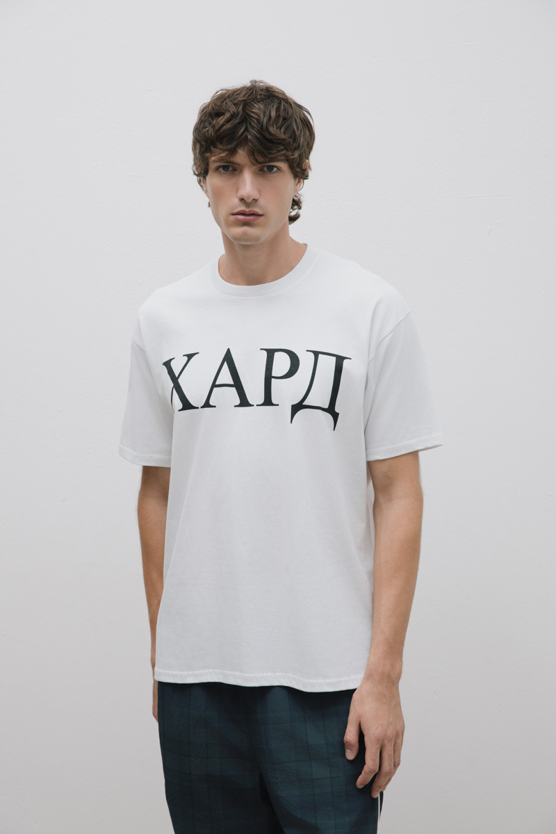 HardClo Classic T-Shirt , White Big Logo