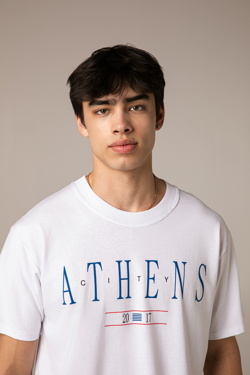 Athens City T-Shirt , White