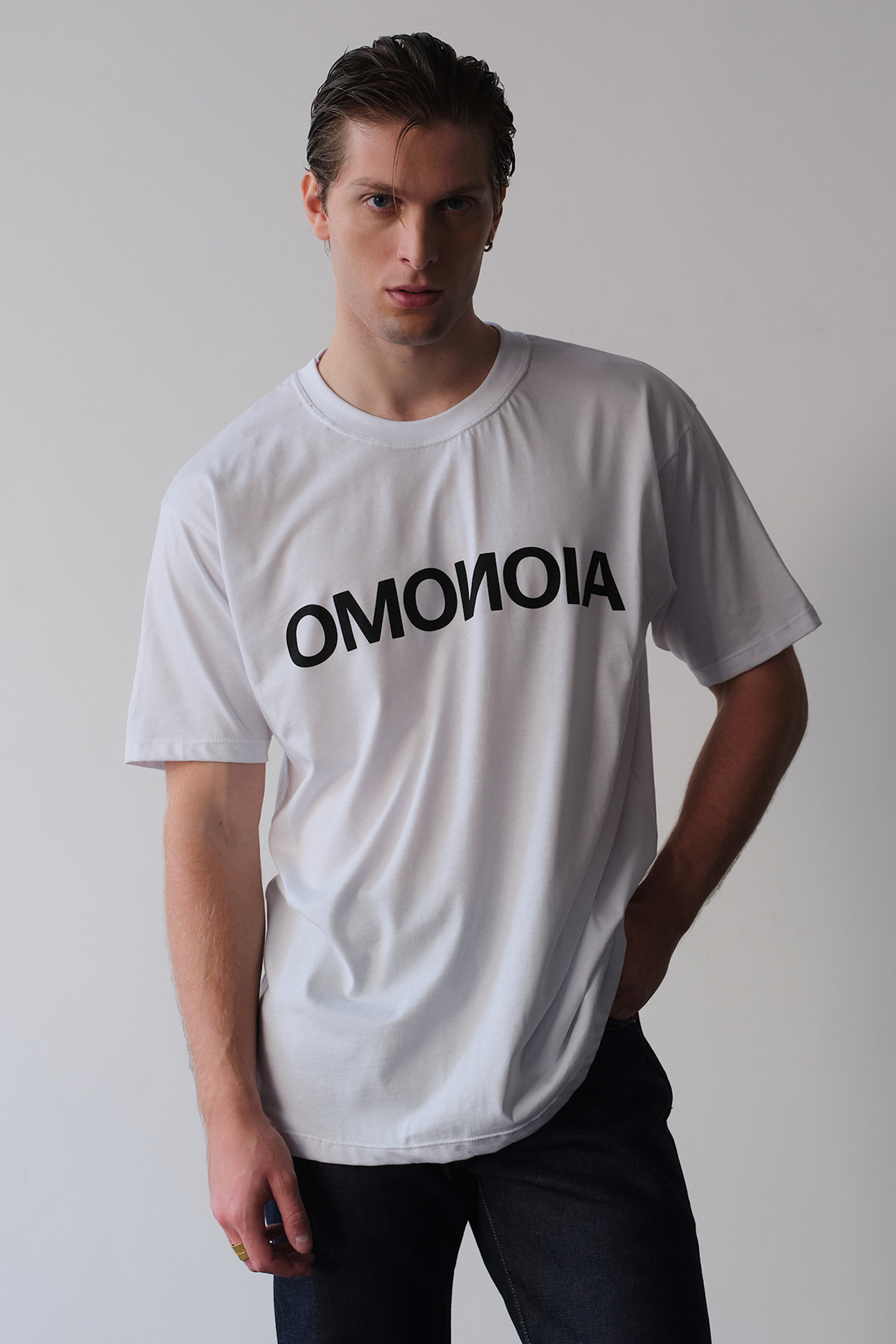 Omonoia T-Shirt , White