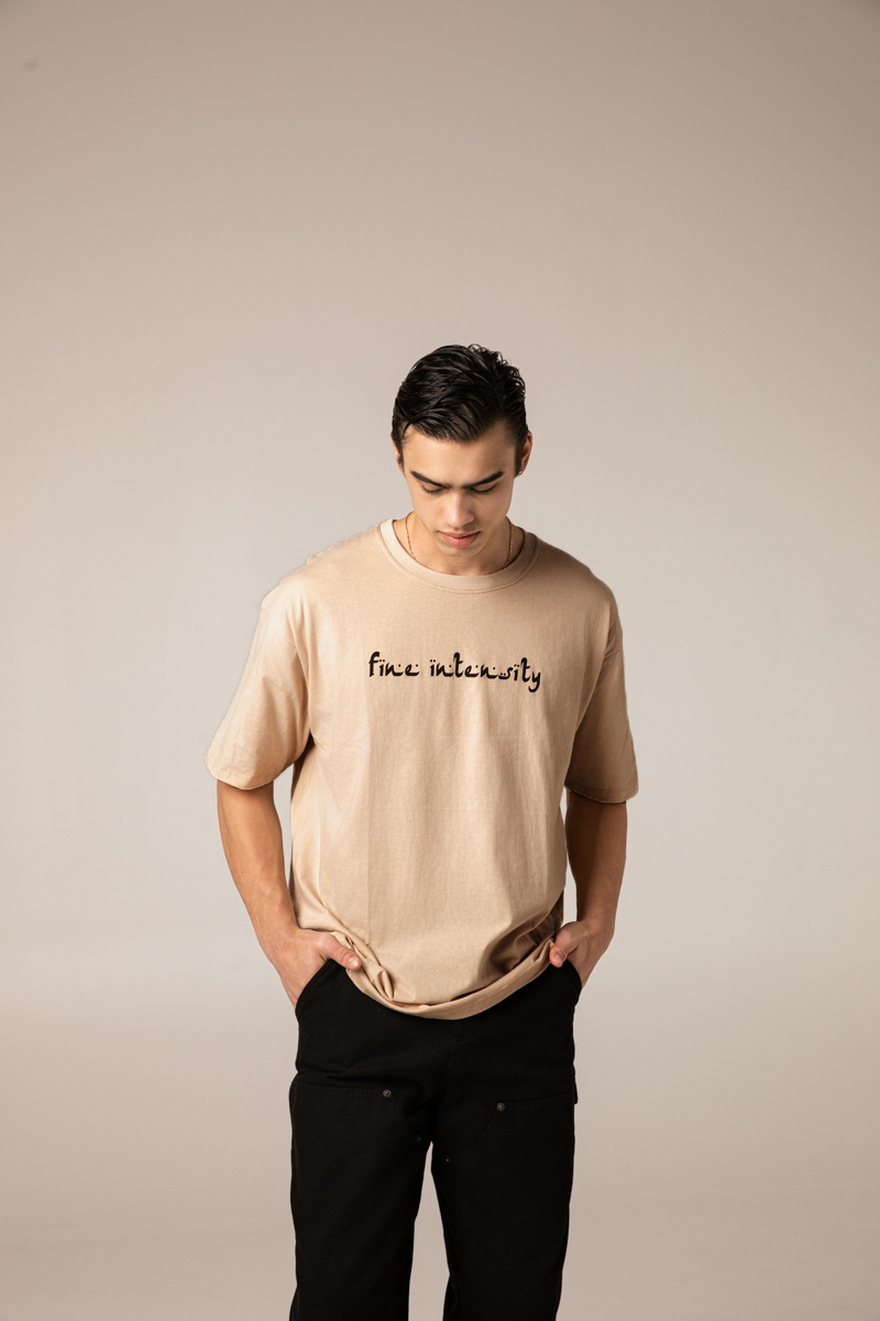 Fine Intensity T-Shirt , Dark Sand