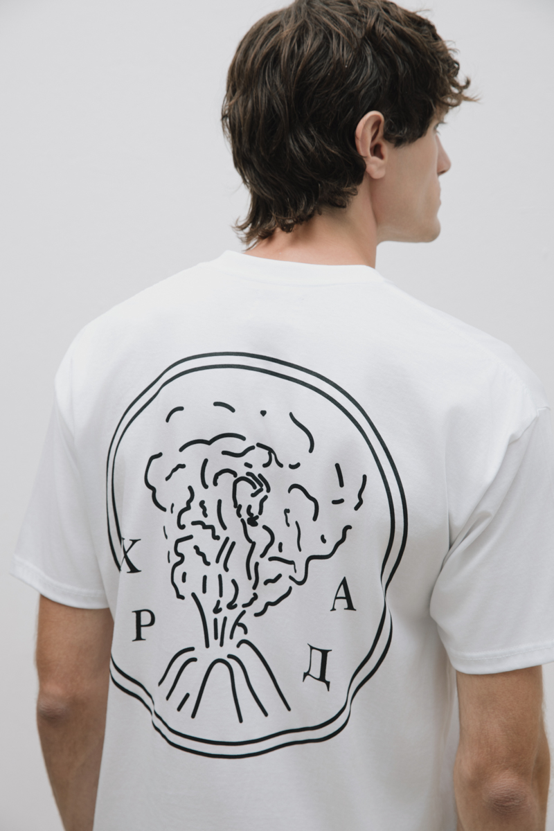 Orgasm T-Shirt , White Big Logo