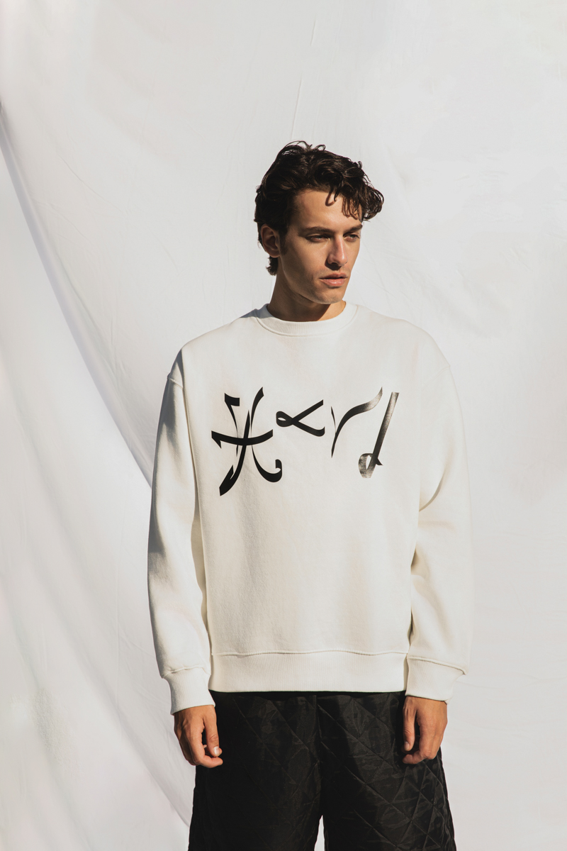 HardClo New Logo Crewneck , Off White