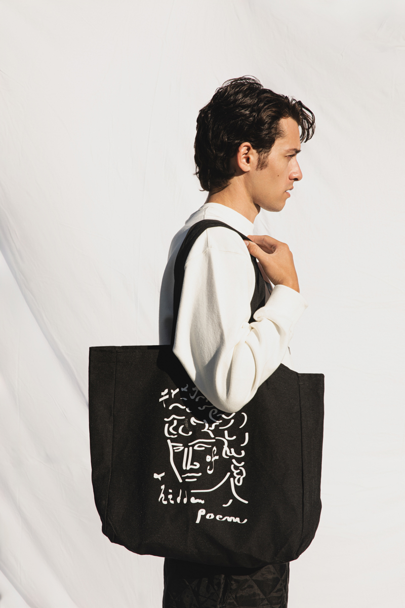 Fragments Of A Hidden Poem Tote Bag , Black