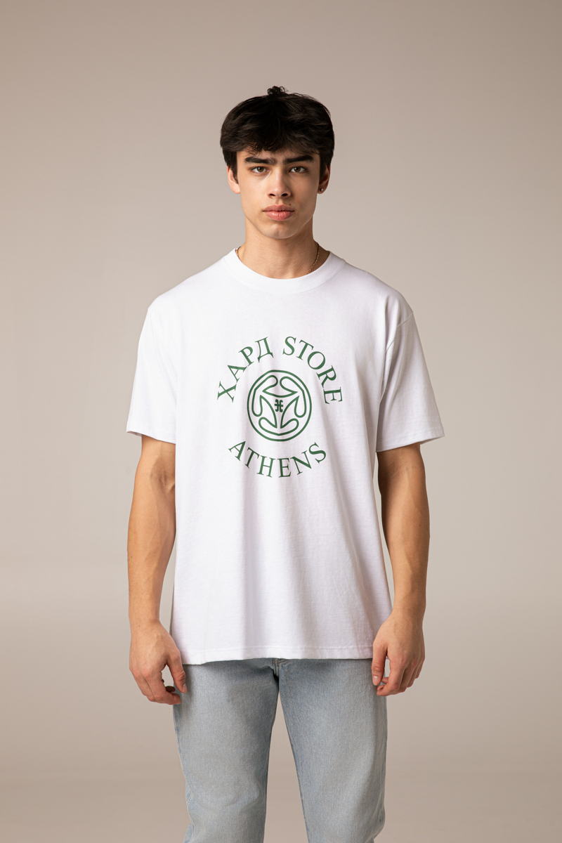 Hard Store Athens T-Shirt , White