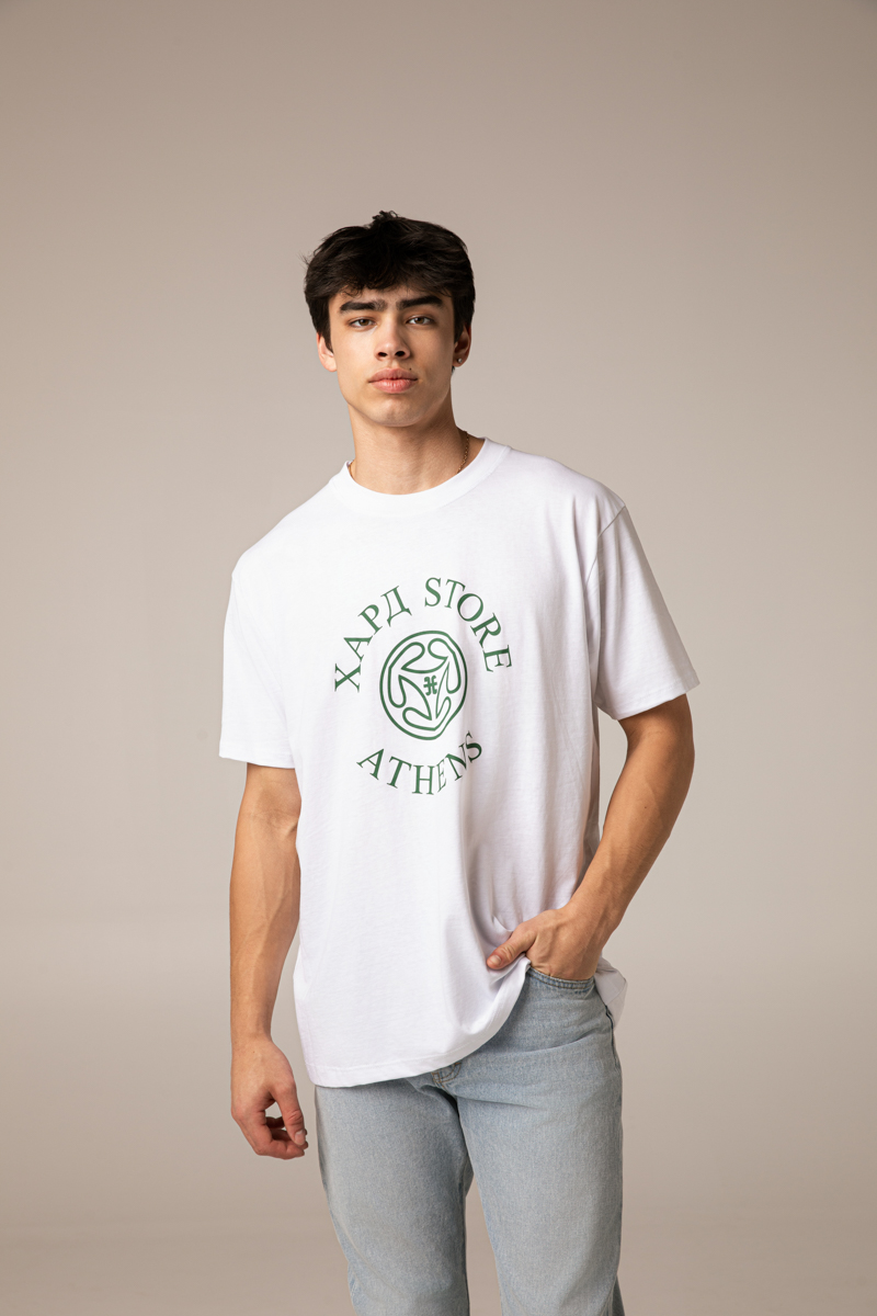 Hard Store Athens T-Shirt , White