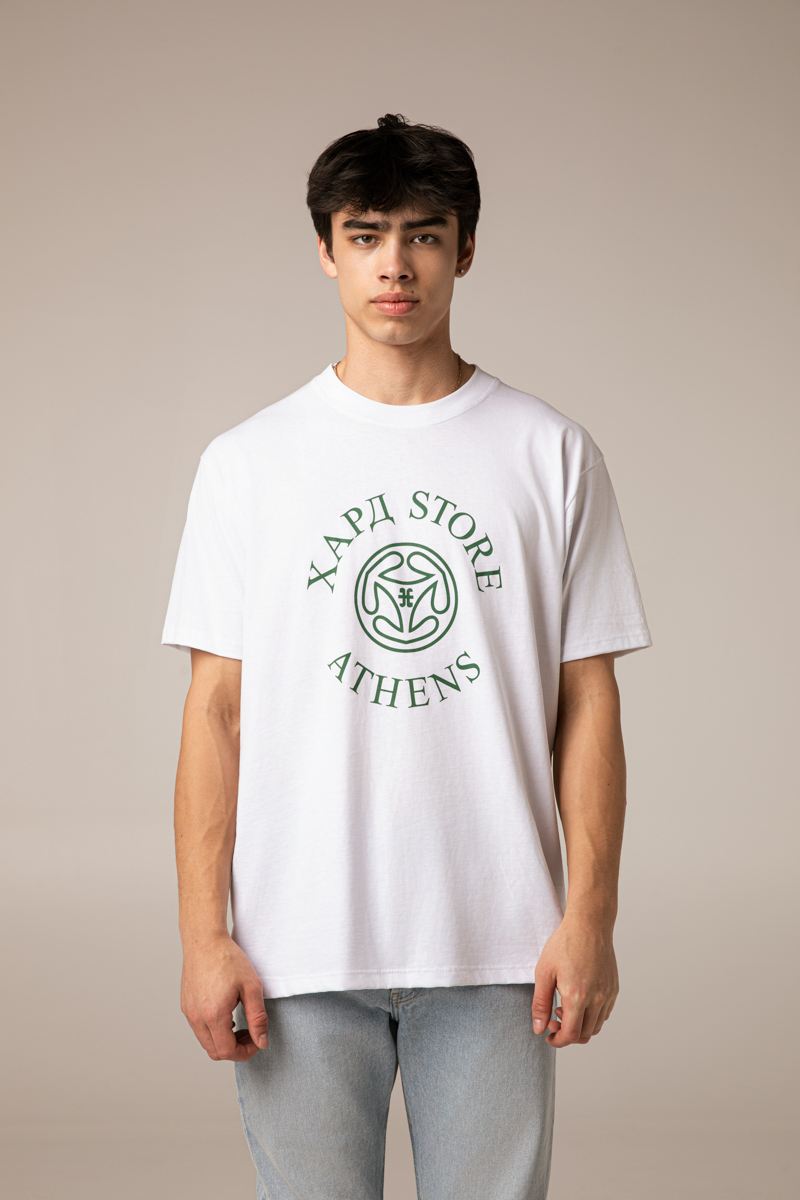 Hard Store Athens T-Shirt , White