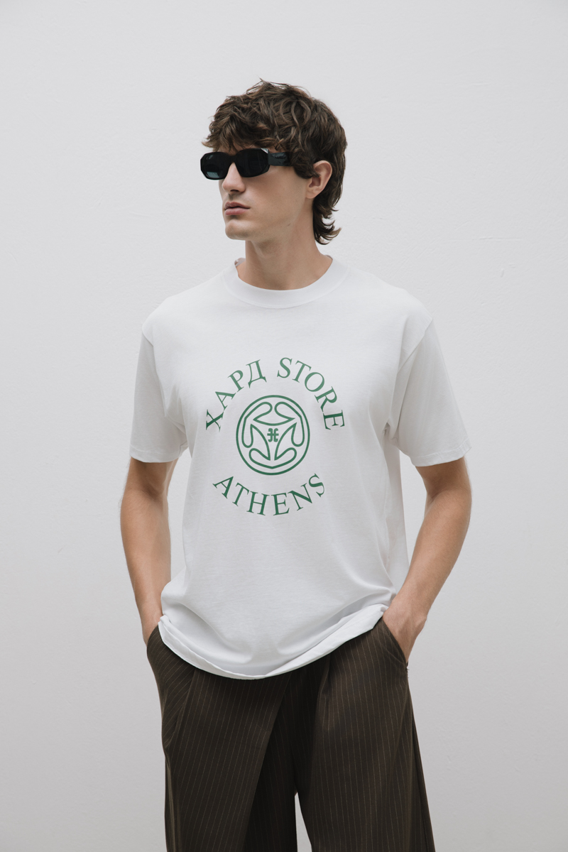 Hard Store Athens T-Shirt , White