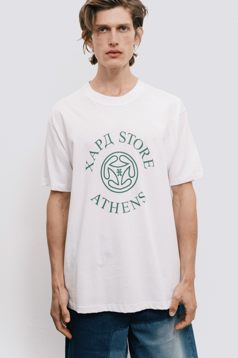 Hard Store Athens T-Shirt , White