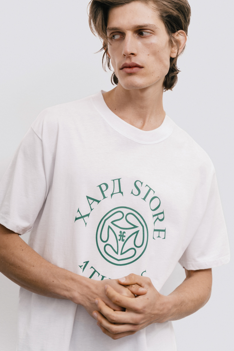 Hard Store Athens T-Shirt , White
