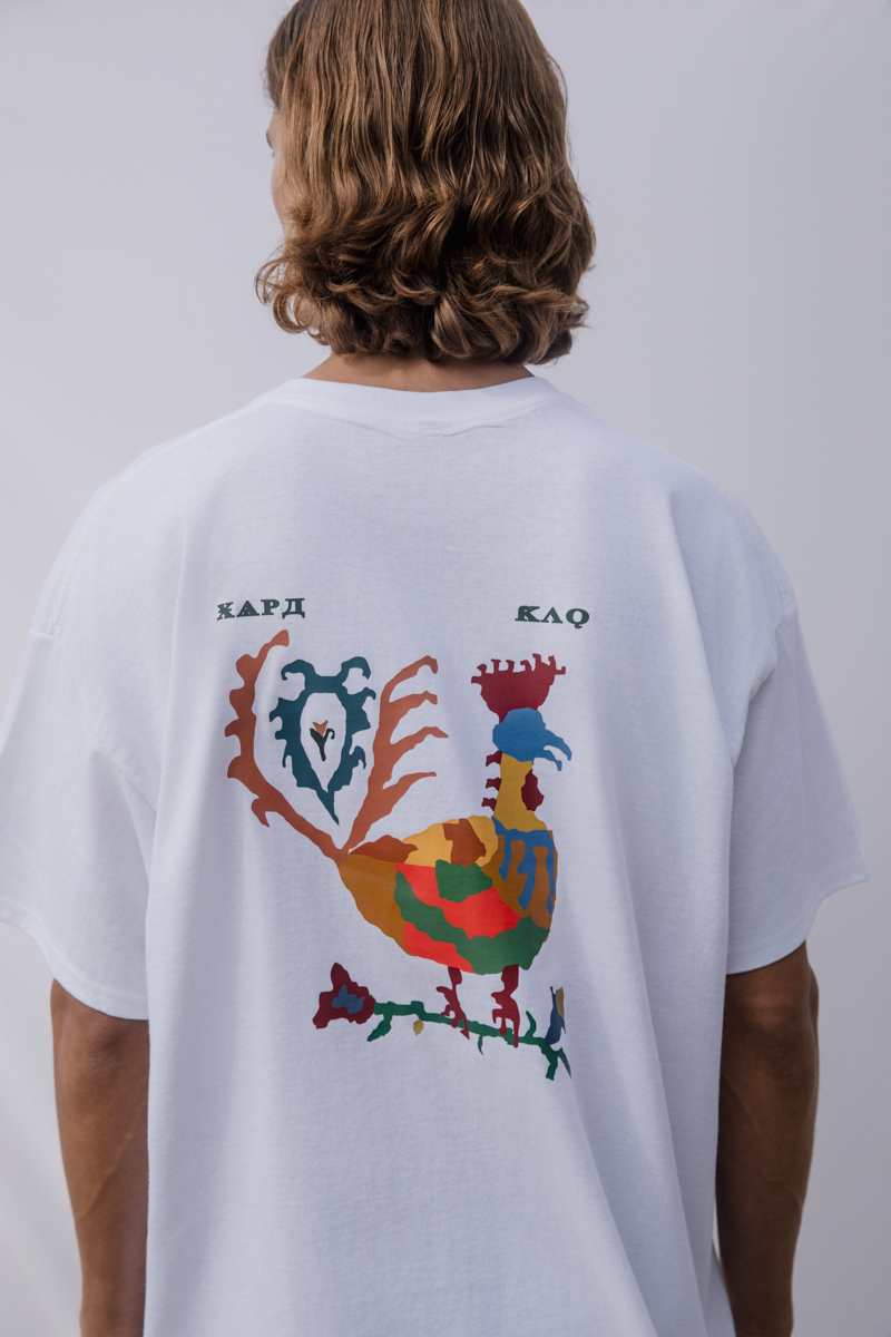 Rooster T-Shirt , White
