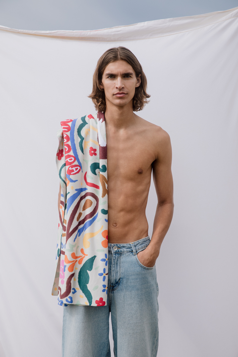 Good Morning Printed Beach Towel