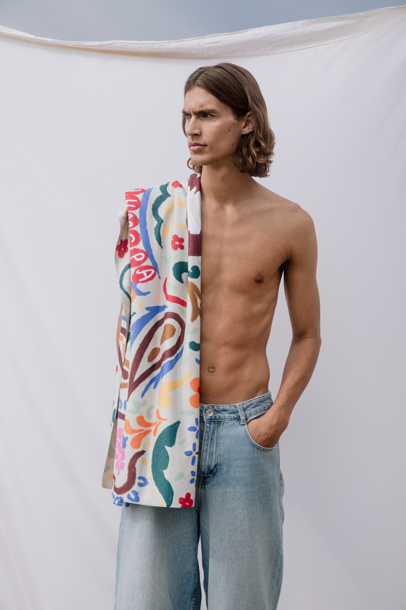 Good Morning Printed Beach Towel
