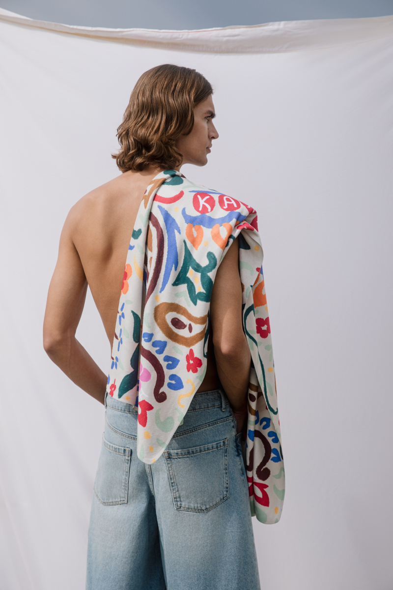 Good Morning Printed Beach Towel