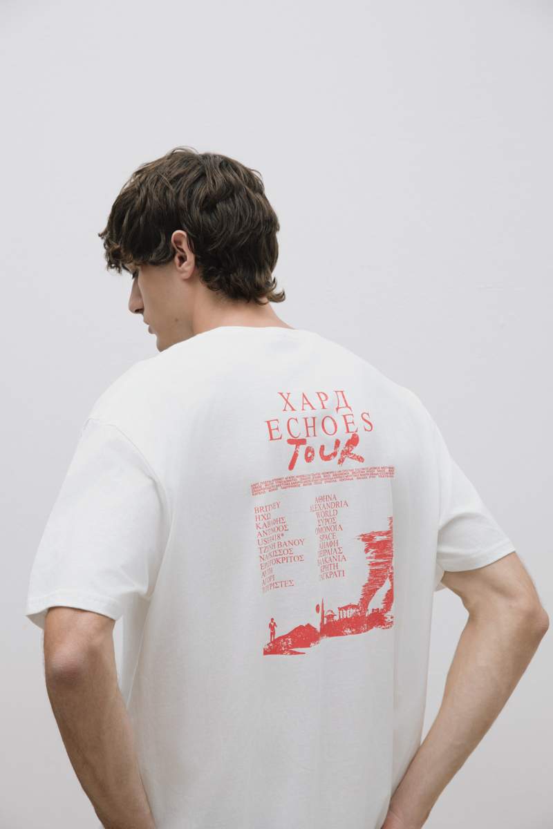 Hard Echoes Tour T-Shirt , White