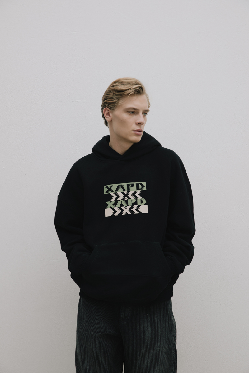 Hard Elemental Hoodie , Black