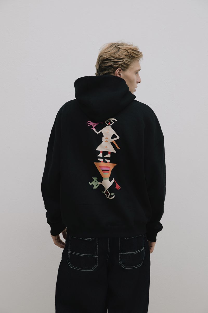 Hard Rooted Hoodie , Black