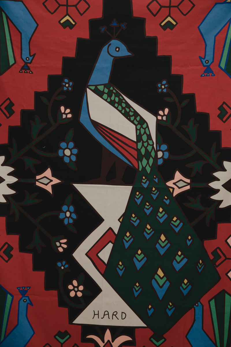 Peacock Blanket , Burgundy