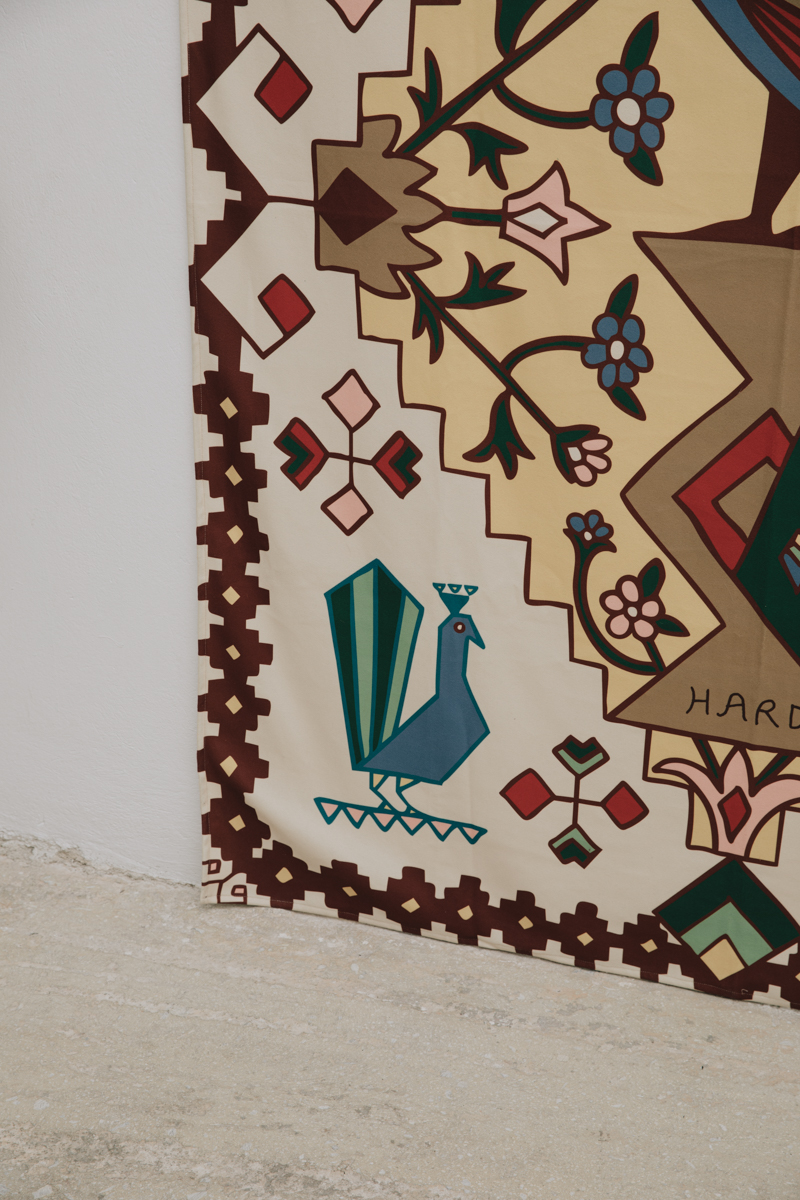 Peacock Blanket , Beige