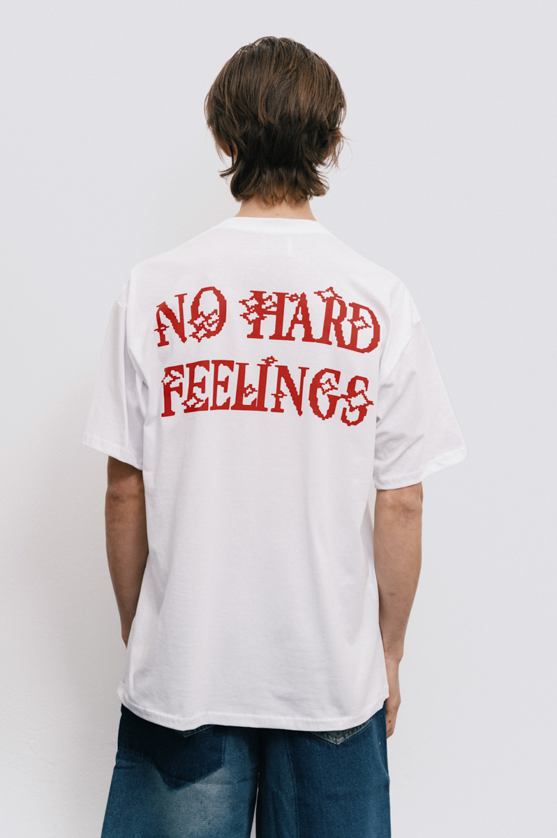 No Hard Feelings T-Shirt , White