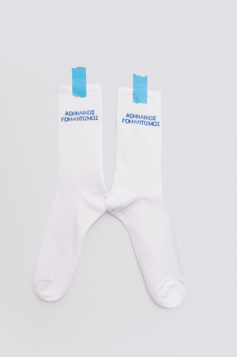 Athenian Romanticism Socks , White