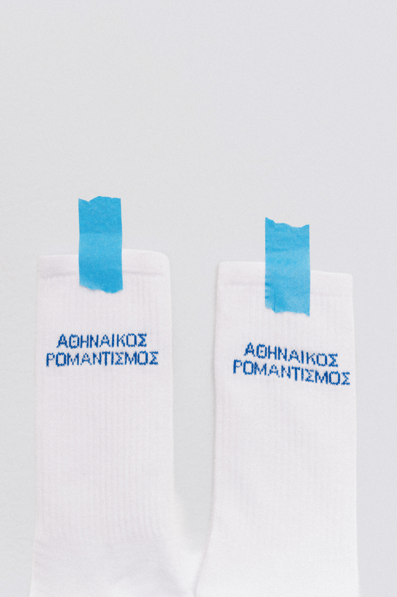 Athenian Romanticism Socks , White