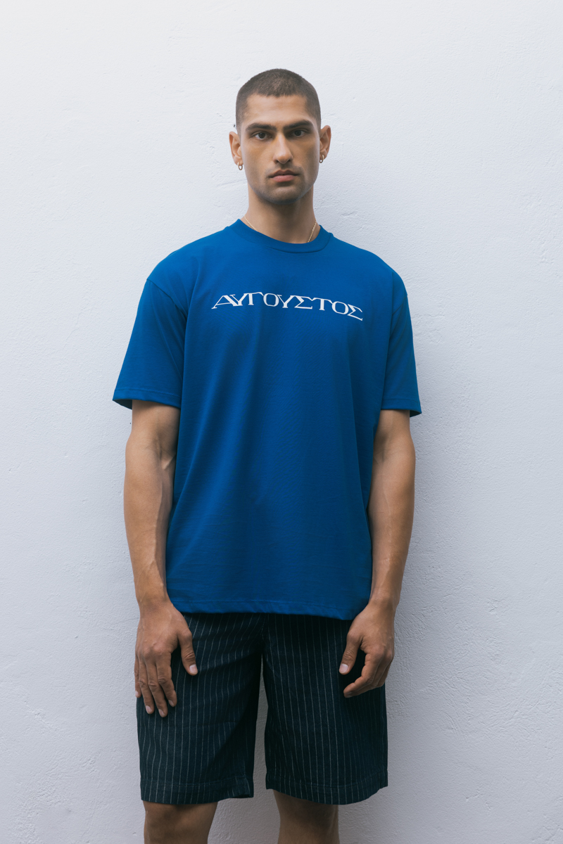 August T-Shirt , Royal Blue