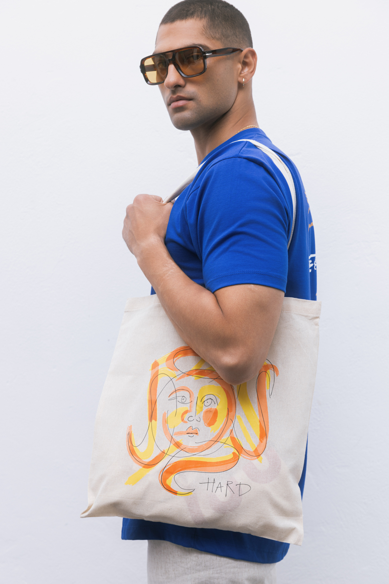 Morning Walk Tote Bag , Beige