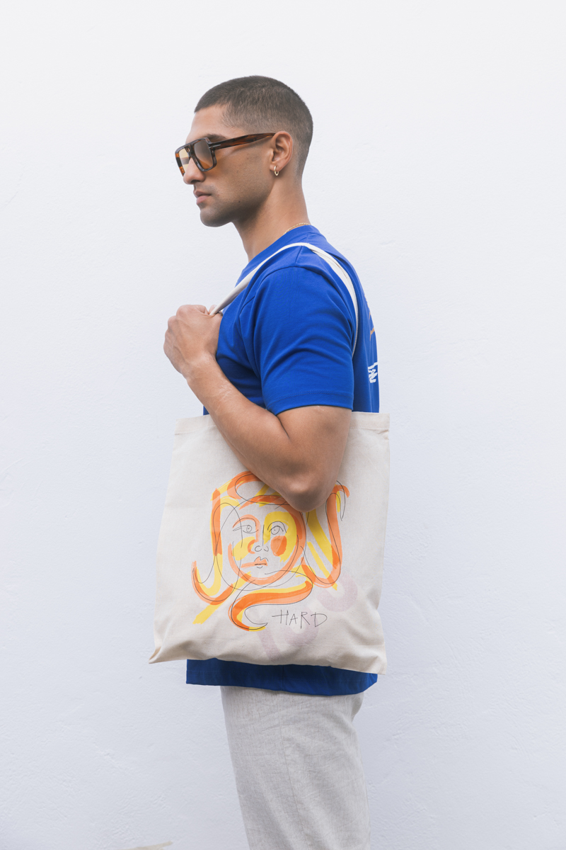 Morning Walk Tote Bag , Beige