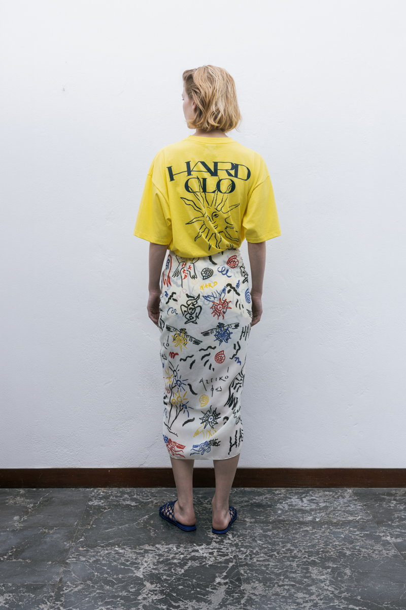 Pareo  , Attic Symbols Pattern Off White